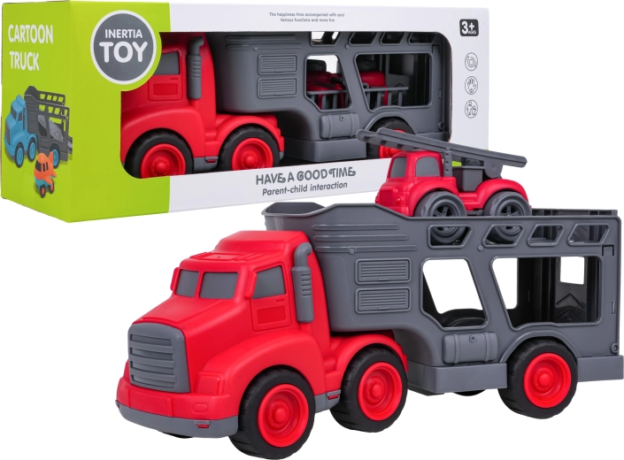 Brandweerwagen met sleepwagen