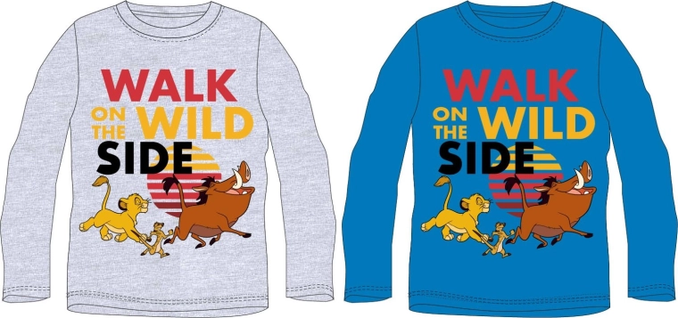 Lion King jongensshirt met lange mouw, mix designs 98–128 cm - 1 stuk