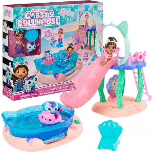 GABBY’S DOLLHOUSE zwembad-speelset met meerminkatten
