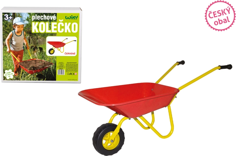 Metalen kruiwagen Český obal rood 82 × 42 × 35 cm