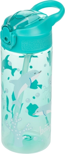 BAAGL Tritan-drinkfles met rietje Dolfijn