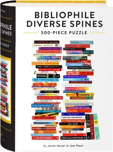 Chronicle Books puzzel Bibliophile: Diverse Spines 500 stukjes
