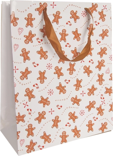 Cadeaupapieren tas peperkoek 26 × 12 × 32 cm