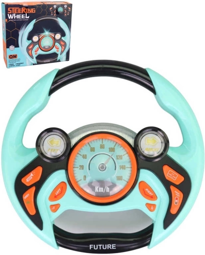 Leuk kinder-stuur met licht en geluid 22 cm - 1 stuk