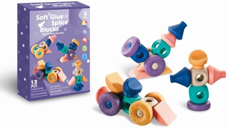 Zachte bouwblokken – vormen, 13 stuks