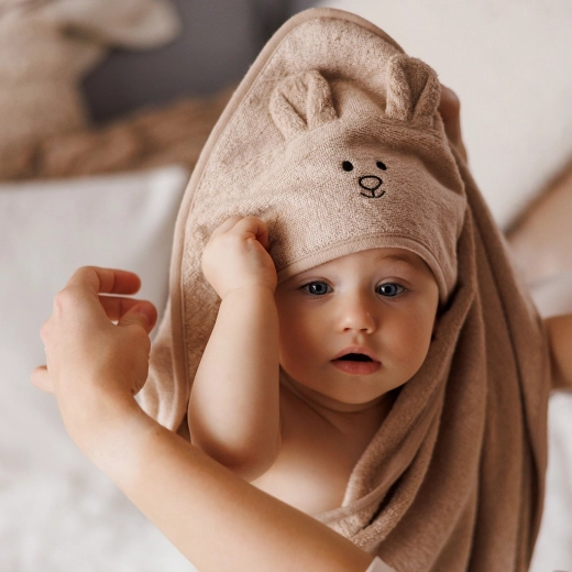 Capuchon voor warmte en comfort na het badderen