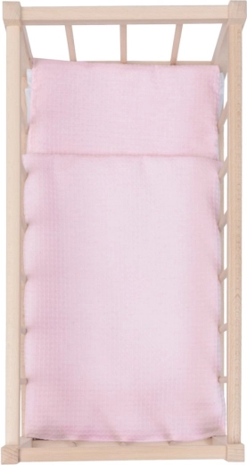 Compleet beddengoed voor het comfort van de pop