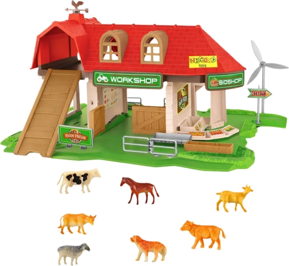 Complete boerderij voor creatief spel