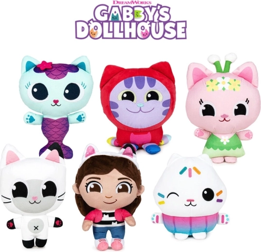 pluchen knuffel gabby’s dollhouse 25 cm