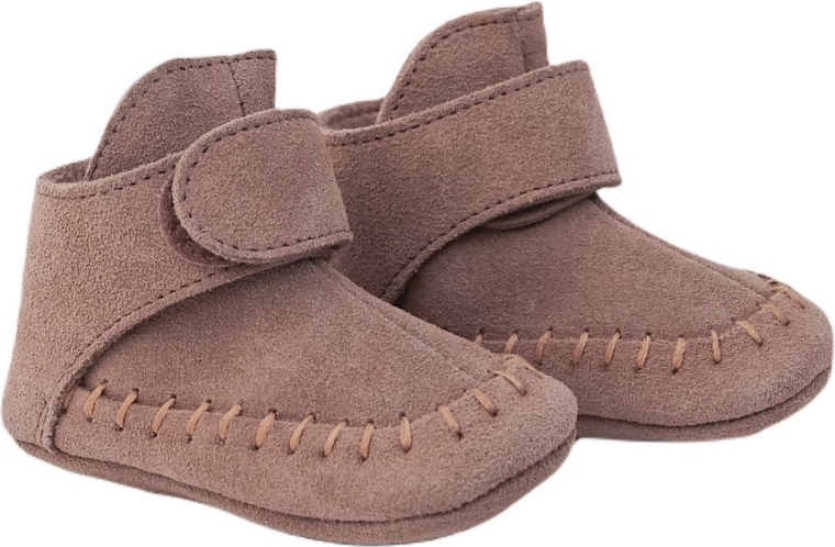 Lodger Walker leren slofjes mocassin beaver (15–18 maanden)