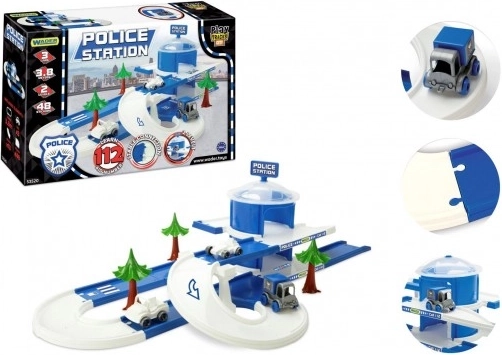 Wader Play Tracks City politiebureau, baan 3,8 m met 3 autootjes