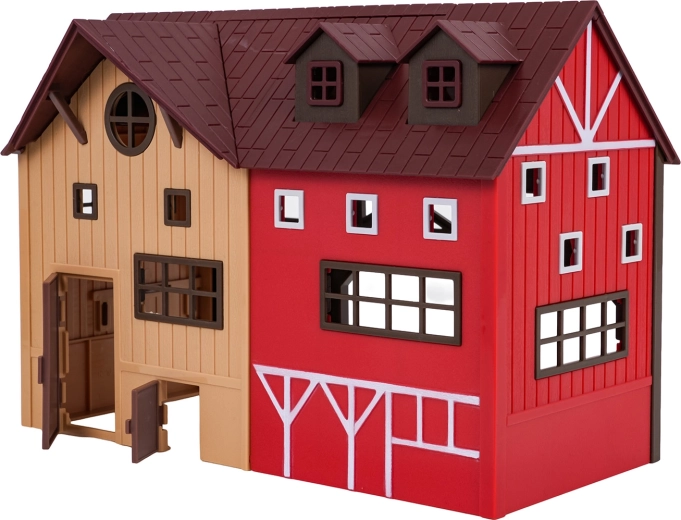 Schuur en omheiningen voor een echte boerderij