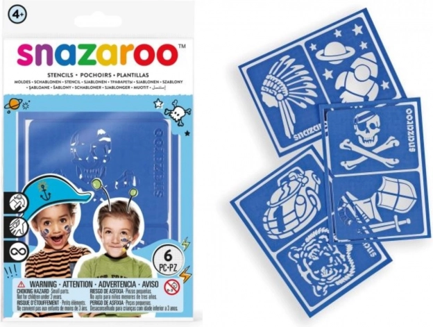 SNAZAROO gezichtsschablonen 6 stuks – Adventure