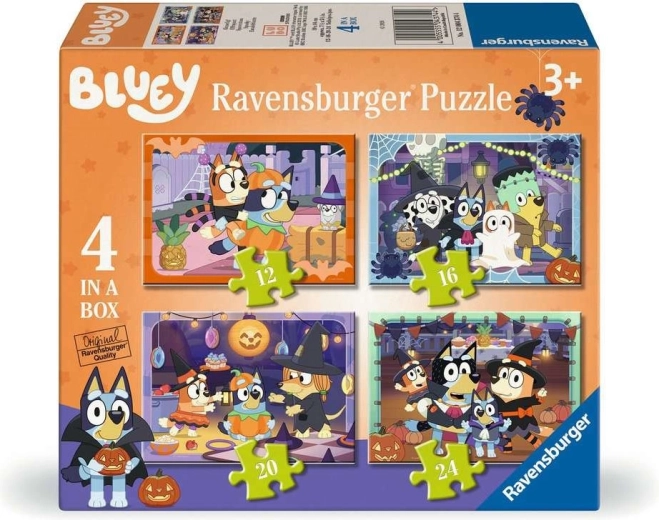 Ravensburger puzzel Bluey Halloween 4-in-1 (12, 16, 20, 24 stukjes)