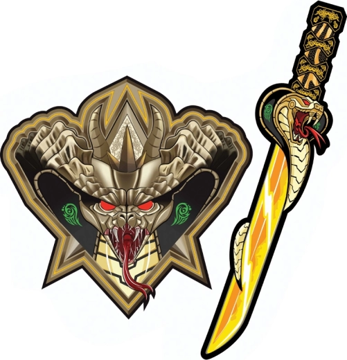 Schuimzwaard en samuraïschild Kobra