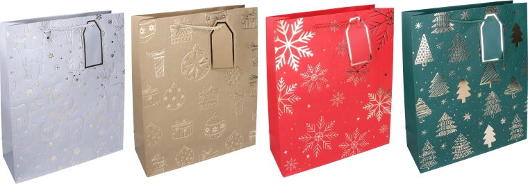 Kerstcadeautas S 18 × 23 × 10 cm - 1 stuk
