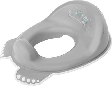Antislip kinder-wc-bril met uilenmotief – grijs
