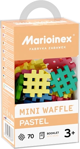 Marioinex Mini Waffle pastelgekleurde bouwset met 70 onderdelen