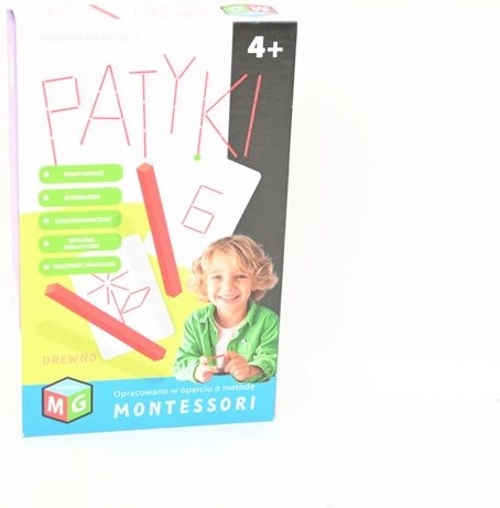 Montessori educatieve puzzel met houten stokjes