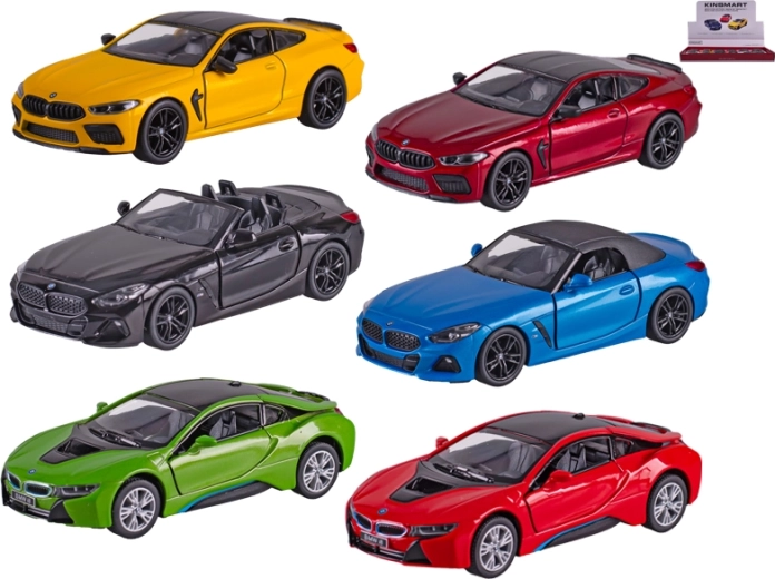 Kinsmart BMW metalen automodel 1:38 met pull-back en openslaande deuren