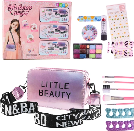 Kinder cosmeticaset met handtas en accessoires Little Beauty