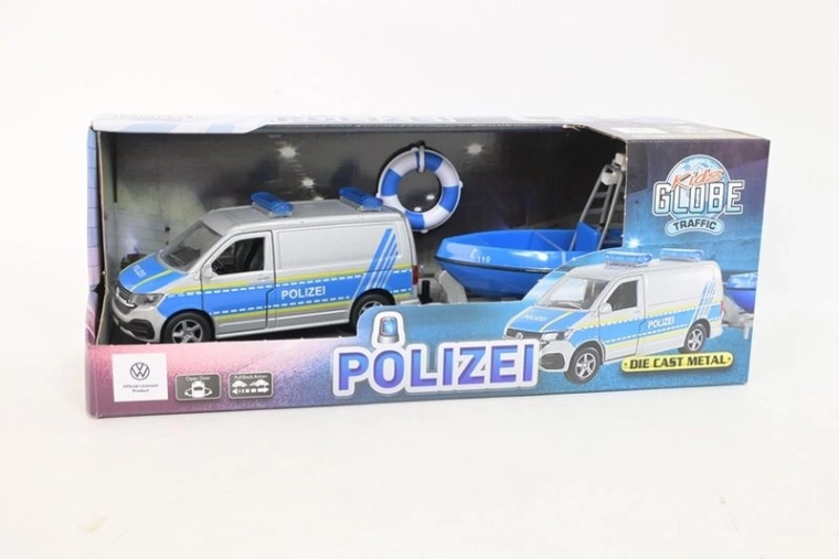 Politie-Volkswagen T6.1 met patrouilleboot