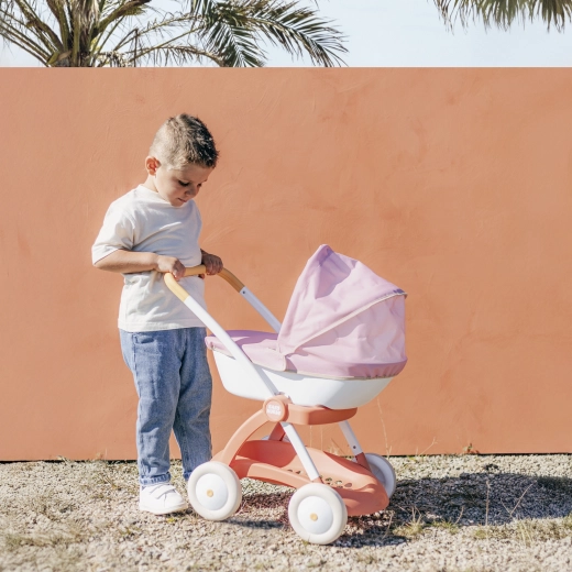 Ergonomische duwbeugel en opbergmand