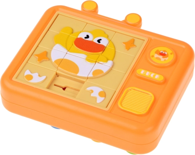 Schuifpuzzel met kuikentjesmotief