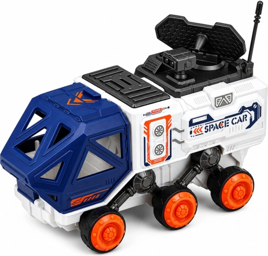 Onderzoeksvoertuig Space Car op wielen