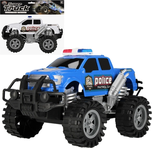 Politie terreinwagen met pull-back