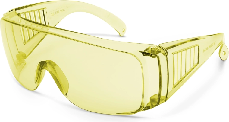 Gele veiligheidsbril met UV-filter
