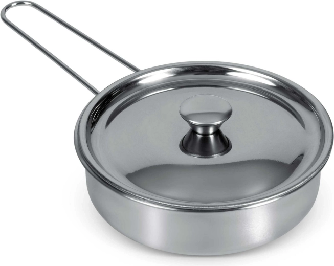 Steelpan met deksel voor kleine culinaire experimenten