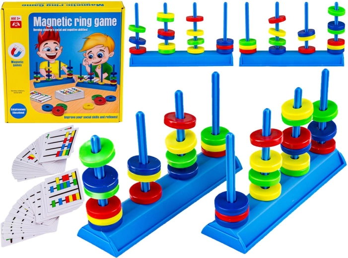 Logische en behendigheidsspel magnetische ringen