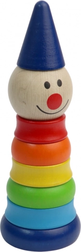 Houten piramide clown Detoa