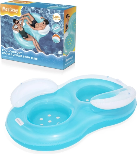 Bestway opblaasbare zwemband voor twee personen Cool Comfort 188 × 117 cm
