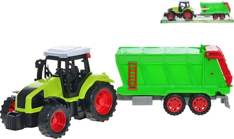 Tractor met aanhanger met vliegwiel 36 cm
