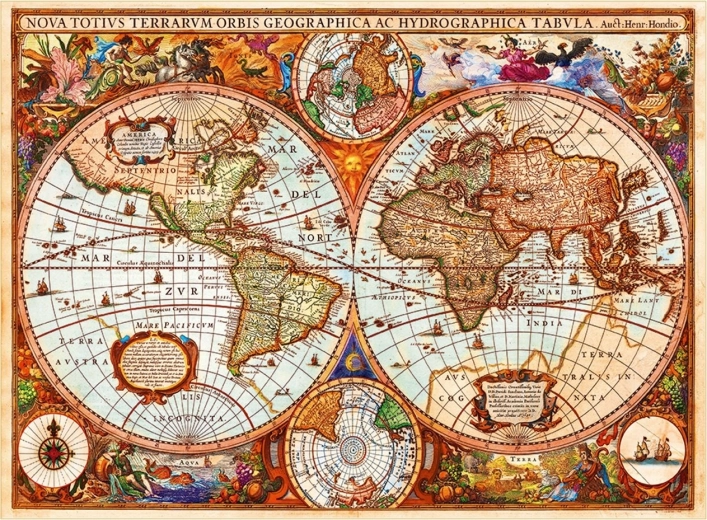GRAFIKA Puzzel Historische wereldkaart 3000 stukjes