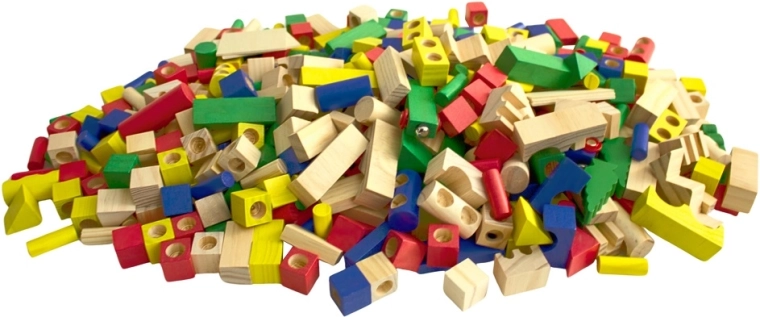 Enorme hoeveelheid onderdelen voor eindeloos bouwen