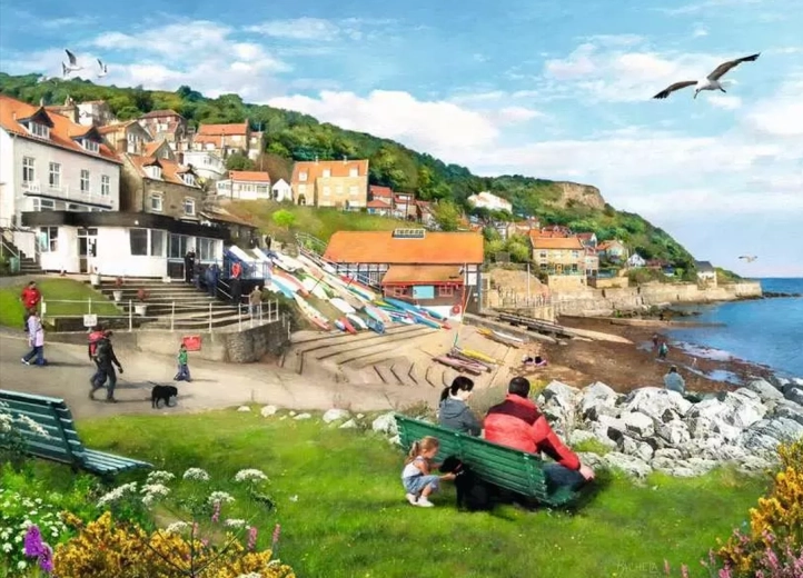 Schilderachtige kust van Yorkshire