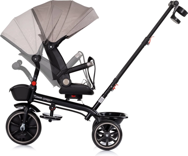 360° draaibare en verstelbare zitting