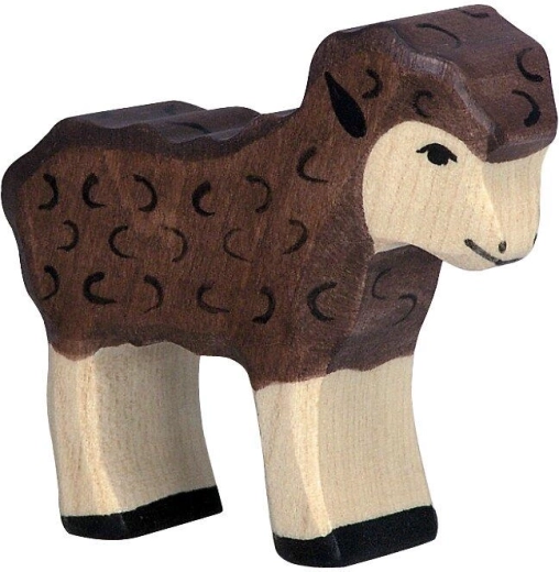 Holztiger zwart lammetje - 1 stuk