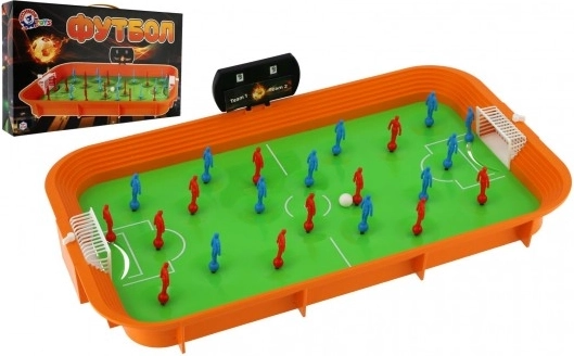 Tafelvoetbal van kunststof met scoreteller, 53 × 31 × 9 cm