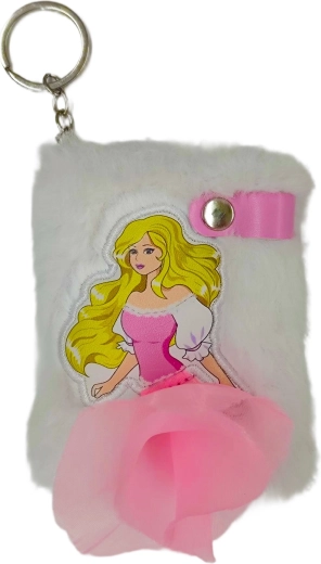 Mini pluche notitieboekje A7 Prinses