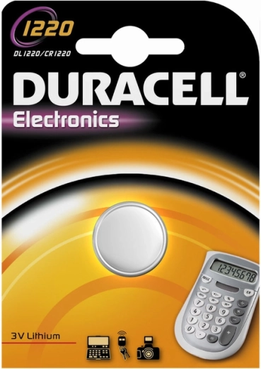 Duracell lithium CR1220 knoopcelbatterij 3 V 36 mAh