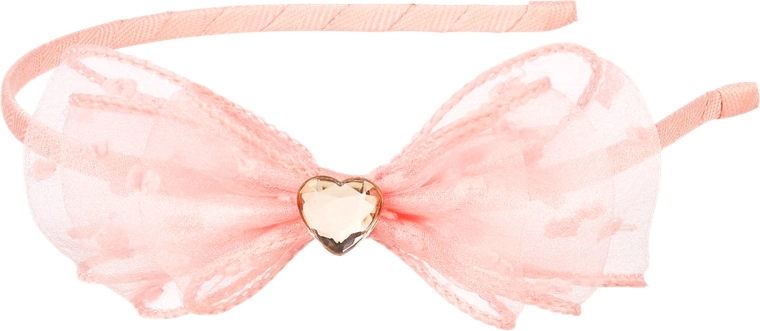 Souza! haarband Leah met roze strik