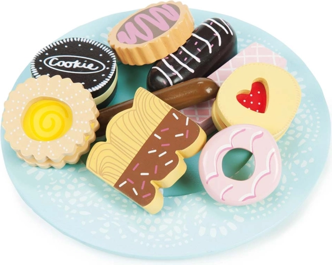 Houten koekjes op serveerschaal Le Toy Van