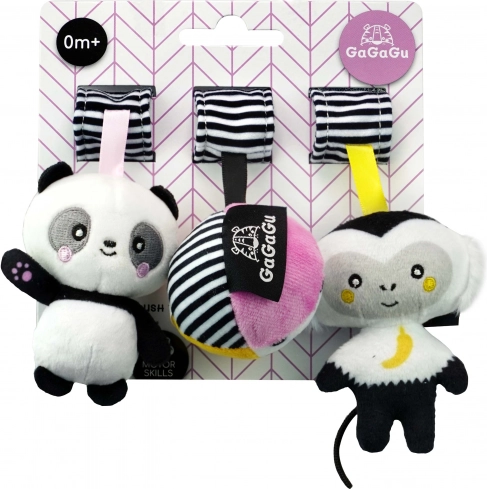 Hangend Pluchen Speelgoed Aap en Panda GaGaGu