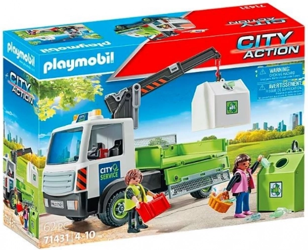 Vrachtwagen met glascontainers City Action 71431