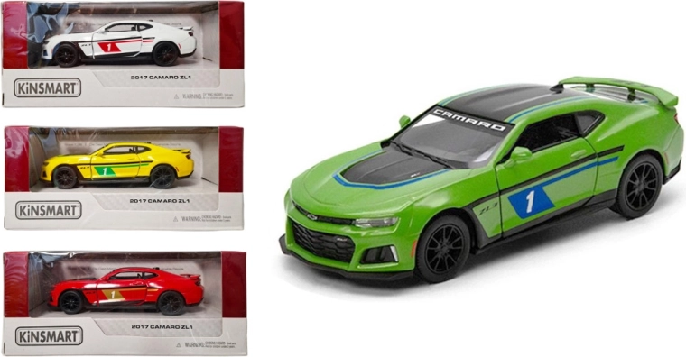 Kinsmart Chevrolet Camaro ZL1 – metalen modelauto met Pull Back-aandrijving