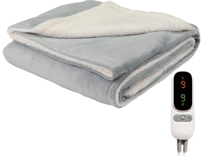 Elektrische verwarmde deken CozyHeat 160 W, grijs